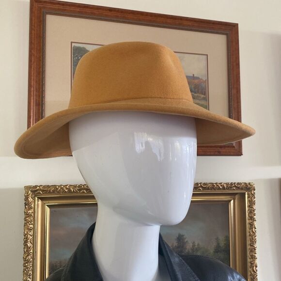 Vintage Goorin Bros. Wool Felt Wide Brim Fedora Hat - Picture 2 of 11